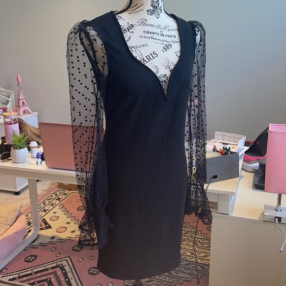 Black Cocktail Dress - Picture 8 of 9